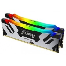 Kingston Kf564c32rwak2-32 - Ddr5-6400 Fury Rgb Renegade With White Tall-Heatsink 16gb X2 Dual Kit Cl32 - 288pin Single Rank 38.4gb/Sec Memory Bandwidth Built-In Ecc 1.4v With Built-In Power Management Ic - Lifetime Warranty - Retail Pack