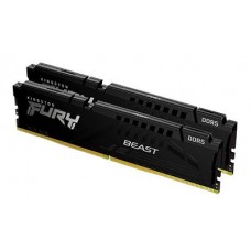 Kingston Kf548c38bbak2-16 - Ddr5-4800 (Pc5-38400) Fury Beast Rgb With Heatsink 8gb X2 Dual Kit Cl38 - 288pin Single Rank 38.4gb/Sec Memory Bandwidth Built-In Ecc 1.1v With Built-In Power Management Ic - Lifetime Warranty - Retail Pack