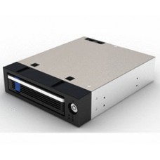 Icydock Mb876sk 1x Hot-Swappable 3.5" In 1x 5.25" Bay - Sata6g Mobile Rack Anti-Shank Design Aluminum Black Key-Lock 40mm Rear Fan ; Interchangeable Tray ( It-I5xit Or It-I45xit ) Compatible With External Enclosure : Mb561s-4s Mb559us M