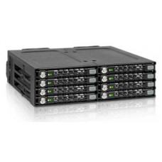 Icydock Tougharmor Mb998sk-B Mobile Rack Black - For 8x 2.5" ( 7mm ) Sata6g In 5.25" Bay With 8x Key-Lock For Each Drive Ideal For Upto To Raid 0+1/10/5 In Limited Space Tougharmor Heavy Duty Metal Construction Hot-Swappable Inner Tray La
