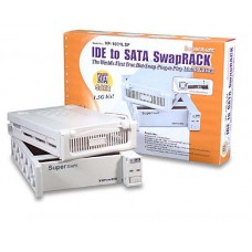 Vantec ( Oem By Icydock ) Ez-Swap Mrk-102fd White/Beige Aluminum For Ide Hdd 40mm Rear Cooling Fan With Keylock With Lcd ( Hdd Access Alarm Fan Failure Overheating Hdd Master/Slave ) - Inner Tray Compatible With Icydock Mb452uk Mb123ak Mb122a