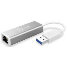 J5 Create Jue130 - Usb3.0 Type-A To Gigabit Network Adapter With Aluminum Housing 68x23x19mm + 145mm Cable - For Windows/Mac/Linux