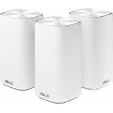 Asus Zenwifi Cd6(3-Pk) Ac Mini Dualband Wireless-Ac1500 White Gigabit Router + 2x Extending Node Qualcomm Qcn5502 775mhz Processor 32mb Flash + 128mb Ram - Gigabit Wan + 3+2+2x Gigabit Lan - 2.4/5ghz Dual Band 802.11ac 1200mbps (867+600) With Wps 64/