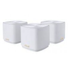 Asus Zenwifi Xd4(3-Pk) Ax Mini Dualband Wireless-Ax1800 White Gigabit Router + 2x Extending Node 256mb Flash + 256mb Ram - Gigabit Wan + 1+1+1x Gigabit Lan - 2.4/5ghz Dual Band 802.11ax 1800mbps (1201+574) With Wps 64/128bit Wep Wpa2 Vpn + Radius W