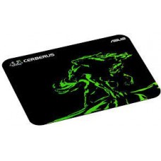 Asus Cerberus Mini Black+Green Gaming Mouse Pad - Non-Slip Natural-Rubber Base Provides 1.3x More Grip 250x210x2mm - Retail Pack