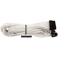 Corsair Cp-8920160 White Premium Individually Sleeved Flexible Paracorded Cable With Cable Comb - 24pin Atx 610mm With 1 Connector - For Rmx Series ; Rmi Series Sf Series