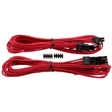 Corsair Cp-8920174 Red Premium Individually Sleeved Flexible Paracorded Cable With 2x Cable Combs - 2x Pcie (6 Or 8pin) 2x 650mm With 2 Connectors - For Rmx Series ; Rmi Series Sf Series Corsair Cp-8920174 Red Premium Individually Sleeved Flexible Paracorded Cable With 2x Cable Combs - 2x Pcie (6 Or 8pin) 2x 650mm With 2 Connectors - For Rmx Series ; Rmi Series Sf Series