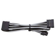 Corsair Cp-8920191 White+Black Premium Individually Sleeved Flexible Paracorded Cable With Cable Comb - Sata 750mm With 4 Connectors - For Rmx Series ; Rmi Series Sf Series Corsair Cp-8920191 White+Black Premium Individually Sleeved Flexible Paracorded Cable With Cable Comb - Sata 750mm With 4 Connectors - For Rmx Series ; Rmi Series Sf Series