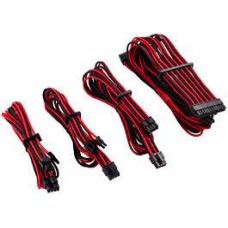 Corsair Cp-8920219 Red+Black Premium Individually Sleeved Flexible Paracorded Modular Cable Starter Kit ( Type4 Gen4 ) 4x Cable Combs - Include 1x 610mm Atx ( 20+4pin) + 1x 750mm Eps12v(4+4pin) + 2x 650mm Pci-E 8(6+2) Pin Heatshrink-Less Connectors Wi Corsair Cp-8920219 Red+Black Premium Individually Sleeved Flexible Paracorded Modular Cable Starter Kit ( Type4 Gen4 ) 4x Cable Combs - Include 1x 610mm Atx ( 20+4pin) + 1x 750mm Eps12v(4+4pin) + 2x 650mm Pci-E 8(6+2) Pin Heatshrink-Less Connectors Wi