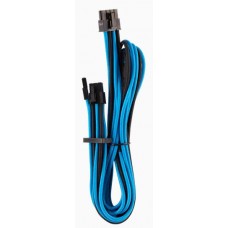 Corsair Cp-8920249 Blue+Black Premium Individually Sleeved Flexible Paracorded Cable ( Type4 Gen4 ) - 2x Pcie (6 Or 8pin) 2x 650mm With 2 Connectors Heatshrink-Less Connectors With Modular Interlocking Cable Combs - For Rmx Rmi Series Hx Hxi Ax Ax1