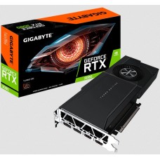 Gigabyte Nvidia Geforce Rtx 3080 Turbo 10 Gb - 2 Slots Required 1x 80mm Blower Fans With All Copper Vapor Chamber Heatsink Back-Sided Heatsink 8nm Pci-E 4.0 16x 10gb 320bit Ddr6x (760gb/Sec Memory Transfer ) Rops : 96 8704 Cuda Cores Tensor / Rt