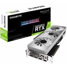 Gigabyte Nvidia Geforce Rtx 3080 Ti Vision Overclocked 12 Gb ( White Housing ) - With Fusion2.0 Rgb Lighting Windforce 3x 2 Slots Required 3x Fans (2x90mm + 1x80mm Unique Blade Stack Fans ) With Alternate Spinning For Max-Covered Cooling Back-Sided H