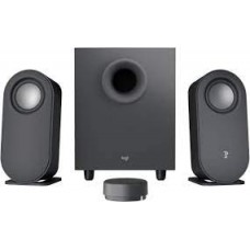 Logitech 980-001348 Z407 2.1 Wired + Bt Wireless Speaker 40w ( 20w Subwoofer + 2x 10w Satellite ) With Dsp Wired Control Pod With Control Knob 3.5mm + Rca + Micro Usb Input