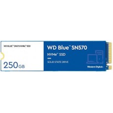 Westerndigital Blue Sn570 Wds250g3b0c Ngff ( M.2 ) 3d Tlc Ssd 250gb With Slc Cache Nvme Pcie (Gen3.0) X4 Mode Type 2280 -80x22x2.4mm (Single Sided) - Sequential Read Read/Write : 3300/1200mb/Sec Random Read/Write 4k : 190000/210000 Iops 1.5 Millions