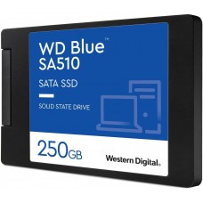 Westerndigital Blue Sa510 Wds250g2b0a / Wds250g3b0a / 2.5" Ssd 250gb 3d Tlc With Slc Cache Sata6g - Sequential Read Read/Write : 555/440mb/Sec Random Read/Write 4k : 80000/78000 Iops 1.75 Millions Mtbf With 100tbw - 5 Years Warranty