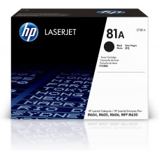 Hp Cf281a No.81a Black Toner 10500pages - For Hp Laserjet M604/605/606/630 Series