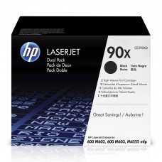 Hp Ce390xd No.90x Dual Pack Black Toner 24000pages - For Hp Laserjet M602 M603 M4555 ( Not For M601 )