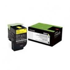 Lexmark 80c80y0 808 Yellow - Return Program Toner 1000 Pages - For Lexmark Cx310 Cx410 Cx510