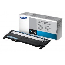 Samsung Clt-C406s Cyan Toner Standard Yield 1000pages - For Samsung Clp-365 / Clx-3305 / Sl-C410 / Sl-C460 Series