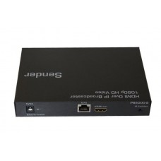 Aavara Pb5000-Sender - Hdmi Over Utp 1080p Broadcaster Via Gigabit Network Switch ( 802.11q Vlan+Igmp Required ) With Ir ( Infrad Remote ) Pass-Through Supprt - 1x Hdmi-In + 1x Utp Out To Switch Hdmi V1.3 Over Ip/Cat5/Utp Upto 100m Co-Exist With Existing