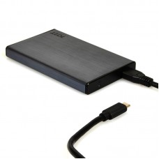 Port Connect 2.5" Usb-C External Hdd Enclosure Black Port Connect 2.5" Usb-C External Hdd Enclosure Black