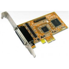 Sunix Mio5499a - 4 Port Serial ( 16c550 ) + 1 Port Parallel (Spp/Bpp/Ecp/Epp) , ( 2 Slots Required ) , Pci-Express ( 1x ) , 128+16byte Hardware + 128k Software Fifo , Ready For 64 Bit System , Sun1999 Chipset , 115.2kbps+1.8mbps , 2kv Esd Protection Sunix Mio5499a - 4 Port Serial ( 16c550 ) + 1 Port Parallel (Spp/Bpp/Ecp/Epp) , ( 2 Slots Required ) , Pci-Express ( 1x ) , 128+16byte Hardware + 128k Software Fifo , Ready For 64 Bit System , Sun1999 Chipset , 115.2kbps+1.8mbps , 2kv Esd Protection