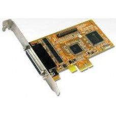 Sunix Mio5499h - Low-Profile + Standard Dual Bracket ( 2 Slots Required ) - 4 Port High-Speed Serial ( 16c550 ) + 1 Port Parallel (Spp/Bpp/Ecp/Epp) , Pci-Express ( 1x ) , 128+16byte Hardware + 128k Software Fifo , Ready For 64 Bit System , Sun1999 Chipse