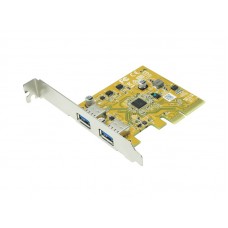 Sunix Usb2312c - Standard + Low-Profile Dual Bracket , Pci-Express (2x) - 2x External Usb3 Type-C ( Gen2/10gbps ) With Type-C To Type-A Adapter , Usb3.0/2.0 Backward Compatiable , Asmedia Asm1142 - Supports Power Management And Remote Wakeup From Usb Devi