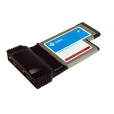 Sunix Ecsa24 - 2 Port External E-Sata , Express Card 54 , One-Lane 2.5 Gb/Sec Expresscard , Silicon Image Sil312a , Bundle 1 X Sata2 Cable
