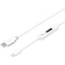 J5create Jucx25l30 Type-C To Type-C 3m Cable With Pd+Qc Upto 100w 20v/5a Double-Braided Polyester Cover With Stretch Resistant Metalized Mylar Shielding Built-In E-Marker Chip With Thunderbolt Support- Retail Pack