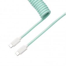 Keychron Coiled Aviator Cable - Mint/Straight Keychron Coiled Aviator Cable - Mint/Straight