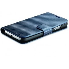 Coolermaster C-Ssbf-Cts4-Dd - Carbon Texture Folio For S4 - Grey With Stand Function For Samsung Galaxy S4 138x73x12mm