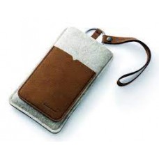Coolermaster C-If0u-Wfdo-Ic Iphone4 Series Dorset Pouch - With Suede Leather Card Holder + Suede Leather Cord Phone Puller 85x148x15mm 6.6g - Grey productimagesthetic Wool + Suede Leather Water Repellent
