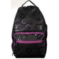 Vax Bolsarium Calvet 15.6 Inch Backpack - Black & Purple With Pocket For Mobile Device