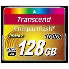 Transcend Ts128gcf1000 128gb Compact Flash 1000x - Read/Write : 160/120 Mb/Sec - Lifetime Warranty Retail Pack
