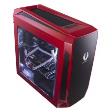 Bitfenix Aeg-300-Rkwl1 Aegis - Red + Windowed + Icon Disply With Programmable Icon Display ( 240x320 2.8" Tft Lcd ) + 3-Speeds Fan Controller Closed Panels For Noise Shielding With Reservoir Bracket + Pump Bracket 200mm Width Slim Design No Psu