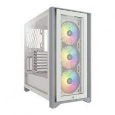 Corsair Carbide Series 4000x Rgb - White+Grey + With Front+Side Dual Tempered Glass Side Panel
