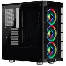 Corsair Crystal Series 465x Rgb All Black - Support 2x Vertical Vga Mounting Corsair Crystal Series 465x Rgb All Black - Support 2x Vertical Vga Mounting