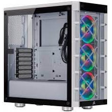 Corsair Crystal Series 465x Rgb All White - Support 2x Vertical Vga Mounting Corsair Crystal Series 465x Rgb All White - Support 2x Vertical Vga Mounting
