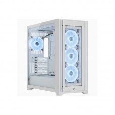 Corsair Cc-9011233-Ww Obsidian Series 5000x Rgb Ql Edition - True White Mid Tower Atx Case (No Psu)