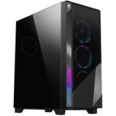 Gigabyte C301g - 4mm Tempered Glass - Black Support Vertical Graphics Card Mount ( Riser Kit Required ) Intergrated Rgb Fusion 2.0 In 4 Zones Built-In Argb And Pwm Connector 6 Ports Hub With Control Button Dedicated Chamber For Psu + Hdd Bay No Psu