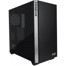 InWin 216 Mid Tower Chassis - Black+Silver Highlight Support 2x Vertical Graphics Cards Mount Via Optional Riser Kit Tool-Less Full-Sized 3mm Tempered Glass Side Panel No Psu InWin 216 Mid Tower Chassis - Black+Silver Highlight Support 2x Vertical Graphics Cards Mount Via Optional Riser Kit Tool-Less Full-Sized 3mm Tempered Glass Side Panel No Psu