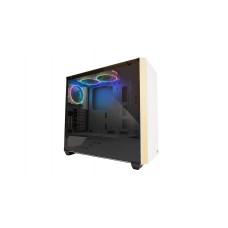 InWin 216 Mid-Tower White Desktop Chassis with tempered glass side panel and rgb - woodgrain front panel (no psu) InWin 216 Mid-Tower White Desktop Chassis with tempered glass side panel and rgb - woodgrain front panel (no psu)