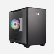 Inwin A3 Black Steel Mid Tower Chassis with Tempered Glass Side Panel - Micro Atx (no psu) Inwin A3 Black Steel Mid Tower Chassis with Tempered Glass Side Panel - Micro Atx (no psu)
