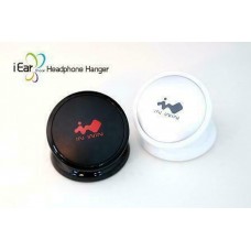 InWin I-Ear Headphone/Earphone Hanger Black - Smart Suction Cup Design For Steel/Aluminium/Glass Panel