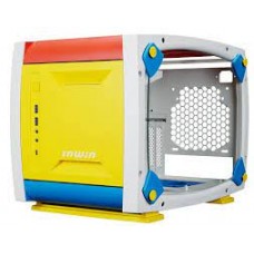 InWin Explorer Justice White - Diy Assembling Chassis With 10-Piece Tooless Module Support 1x 3-Slot Vertical Graphics Card - With Tempered Glass Side Panel No Psu
