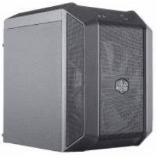 Lian-Li Pc-Q37wx All Black - 2x Tempered Glass Panels ( Side + Front ) Dual Chamber Desihgn For Dedicated Heat Separation 237x345x346mm Compact Size All Black No Psu
