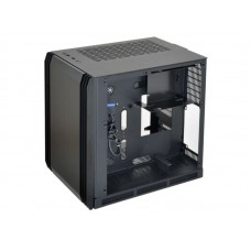 Lian-Li Pc-Q39wx All Black - Tempered Glass Side Panel Dual Chamber Design For Dedicated Heat Separation 252x438x346mm Compact Size All Black No Psu
