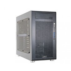 Lian-Li Pc-V700wx With Windowed Side Panel All Black With Black Interior No Psu ( Front + Bottom Placed Design ) Mini-Tower ( 400x210x496mm ) For Atx