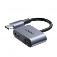 Ugreen Usb Type-C Dual Audio And Charging Adapter (15w Pd, 2-In-1 Splitter) Ugreen Usb Type-C Dual Audio And Charging Adapter (15w Pd, 2-In-1 Splitter)